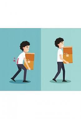 Tragen von schweren Lasten