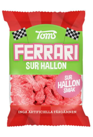 TOMS Ferrari Sur Hallon: Saure Himbeer Süßigkeit (3x120g)