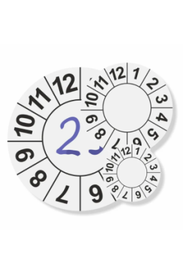 Terminplaketten aus PE Folie -  ohne Jahr