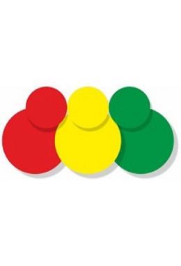 Farbige Kennzeichnungspunkte