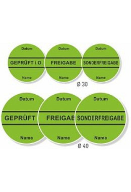 ablösbare Prüfplakette - verschiedene Motive