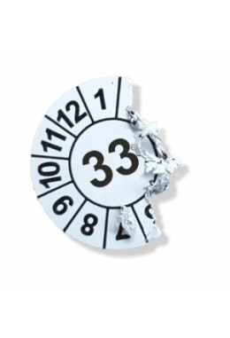 Terminplaketten aus Sicherheitsfolie