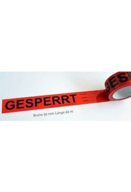 Klebeband GESPERRT 
