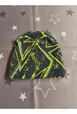 Mütze gefüttert StreetArt grün Grösse 54