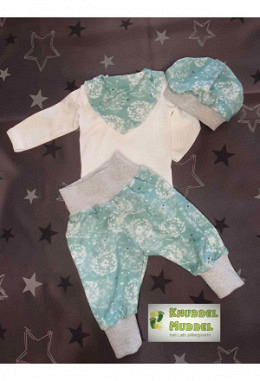 4er-Set Pusteblume mint/grau Grösse 62/42