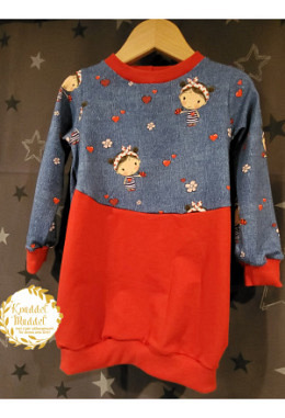 Ballonkleid handmade Grösse 86/92 Glücksmädchen