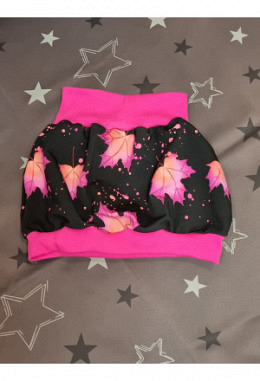 Ballonrock handmade Grösse 110 Herbstblätter pink