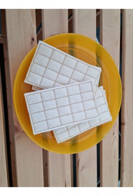 Filz-Lebensmittel Schokolade weiss