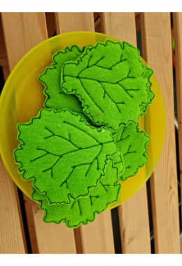 Filz-Lebensmittel Salatblatt