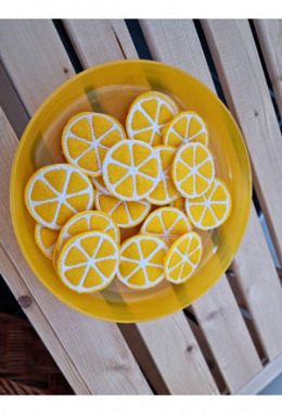 Filz-Lebensmittel Zitronenscheibe