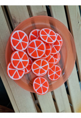 Filz-Lebensmittel Orangenscheibe