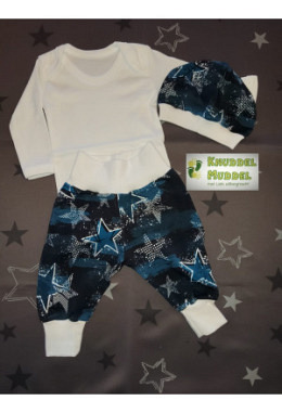 3er-Set Sterne petrol Gr. 62/42