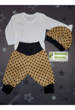 Set Body, Hose und Mütze Grösse 62/42 Chrönli senf