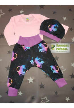 3er-Set Einhorn Regenbogen Gr. 74/46