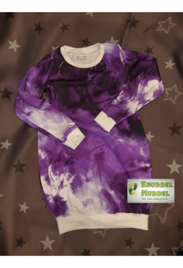 Ballonkleid handmade Grösse 122 Batik violett