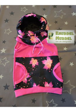 Freya Pullunder handmade Grösse 116 Herbstblätter pink