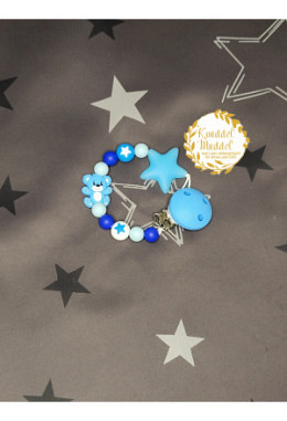Nuggikette Silikon Bär blau