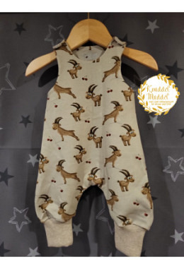 Strampler Lybstes handmade Steinbock taupe Grösse 62