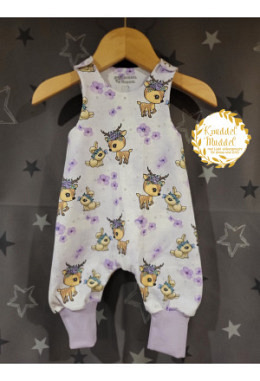 Strampler Lybstes handmade Rosalie lila Grösse 62