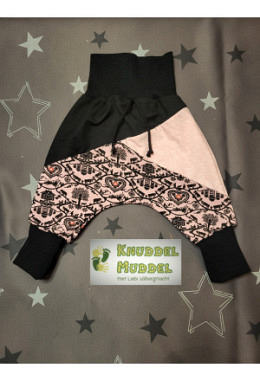 Pumphose Lybstes handmade Grösse 68/74 Scherenschnitt rosé