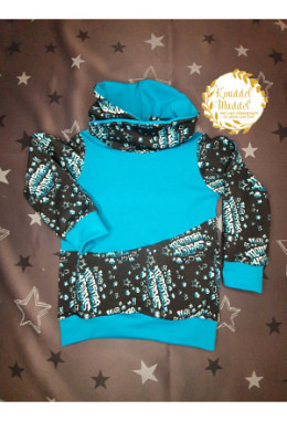 Hoodie handmade Grösse 98 Skater Monster