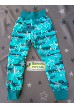 Pumphose Näähglück handmade Grösse 110 Sterne türkis