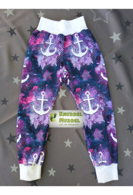 Pumphose Näähglück handmade Grösse 110 Anker lila
