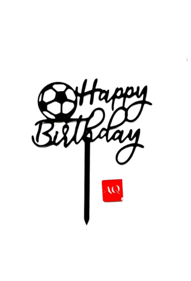 Kuchendeko Happy Birthday Fussball