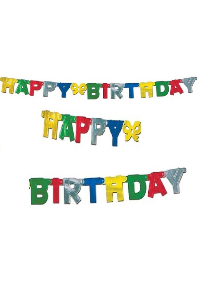 Girlande Happy Birthday Colored 1