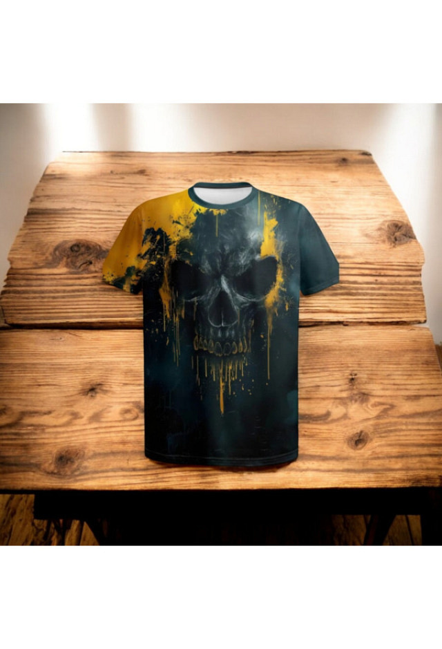 Shirt  Skull yelloblack L