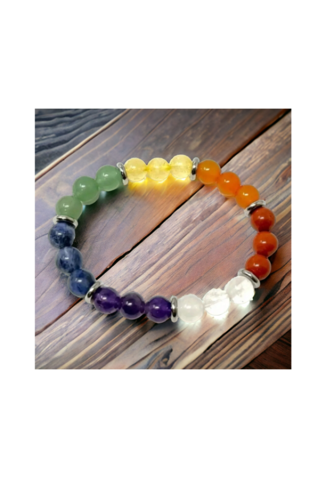 Naturstein-Armband 7 Chakra 