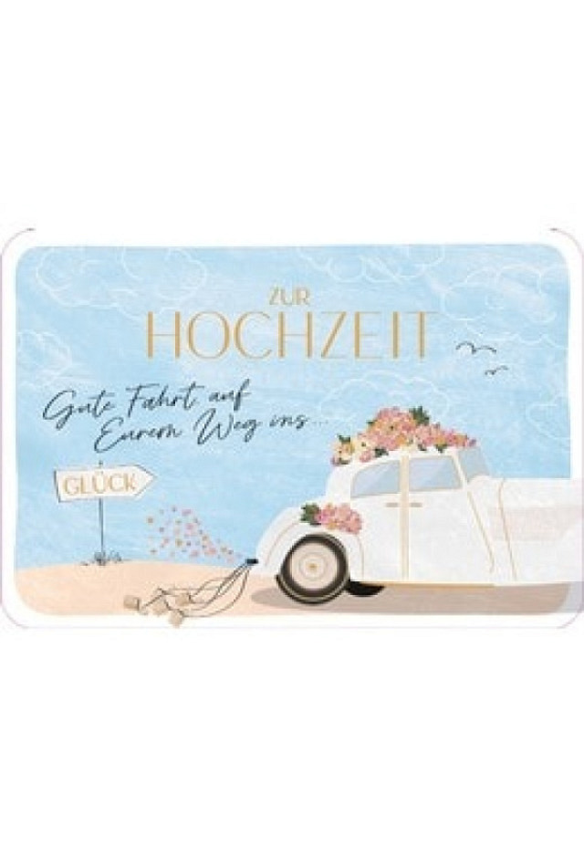 Hochzeitkarte Gute Fahrt B6