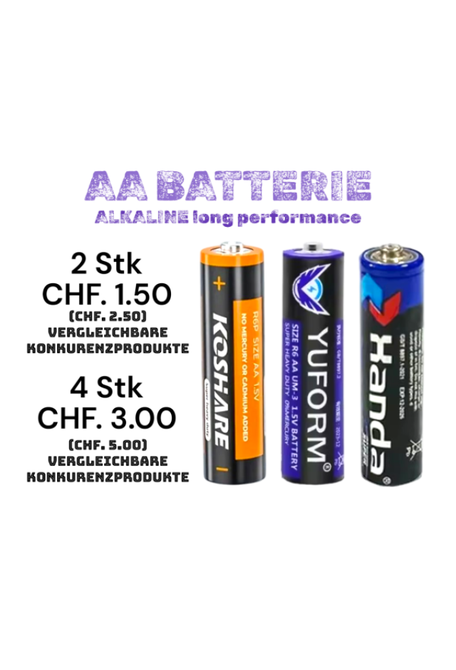 Batterie Alkaline AA 4 Stk.