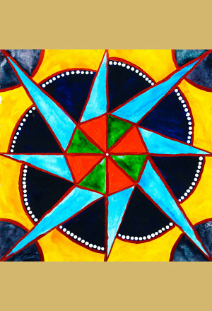 Mandala Sternenwirbel