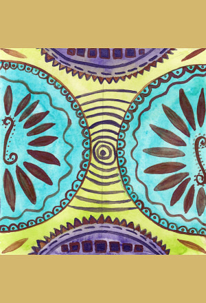 Mandala Sonnenblütenzauber